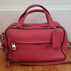 Coach handbag with removable shoulder strap